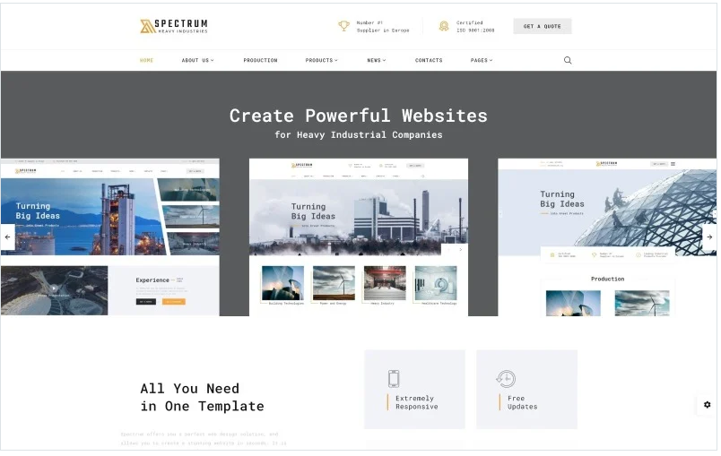 Spectrum - Construction Multipage HTML Website Template