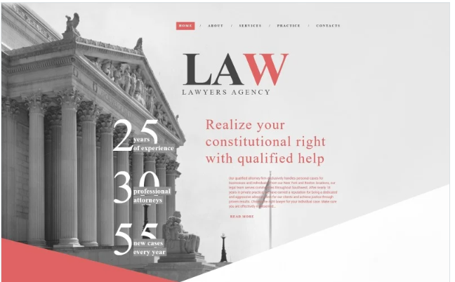 Law Firm Responsive Website Template