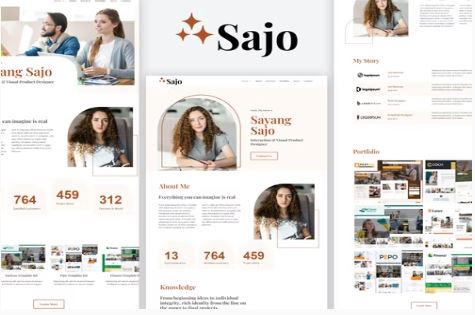 Sajo - Personal Portfolio Elementor Template Kit