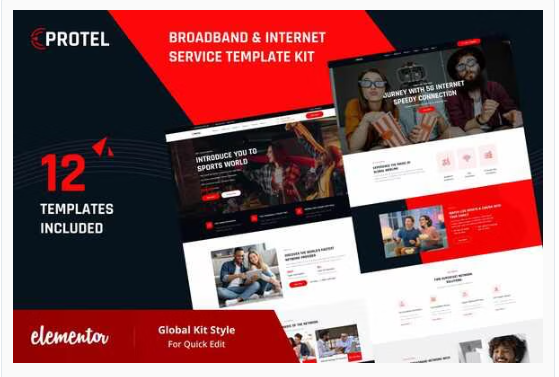 Protel - Broadband & Internet Provider Template Kit