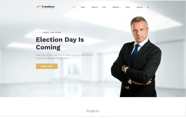 Freedom Political Party Multipage HTML Website Template