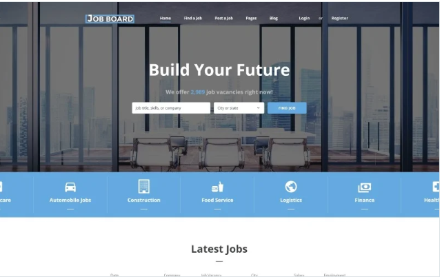 Job Board - Job Portal Responsive Website Template