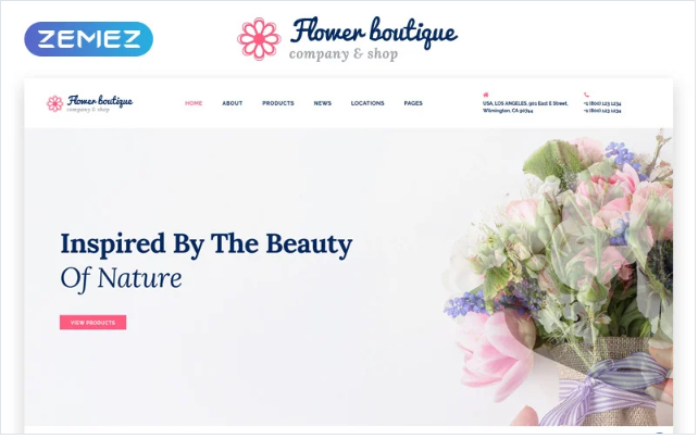 Flower Boutique Multipage HTML5 Website Template