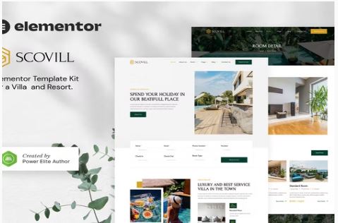 Scovill - Luxury Villa & Resort Elementor Template Kit