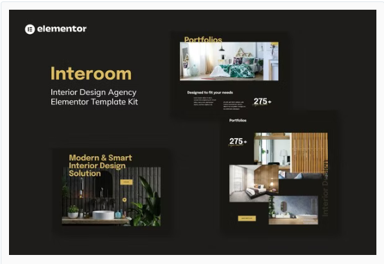 Interoom - Interior Design & Architecture Elementor Template Kit