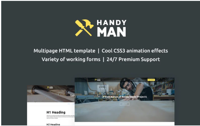 Handyman Multipage Website Template