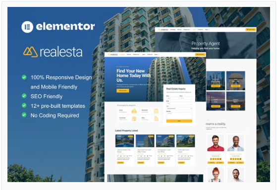 Realesta - Real Estate Elementor Template Kit