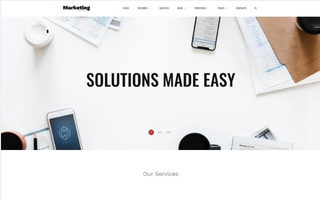 Marketing Agency - Responsive Marketing Agency Multipage Website Template