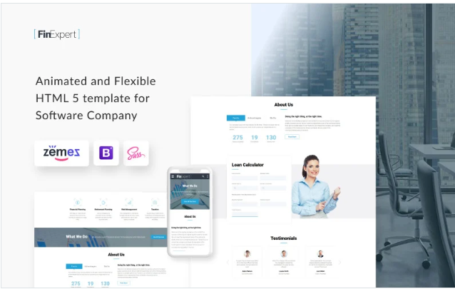Financial Advisor - Responsive Website Template