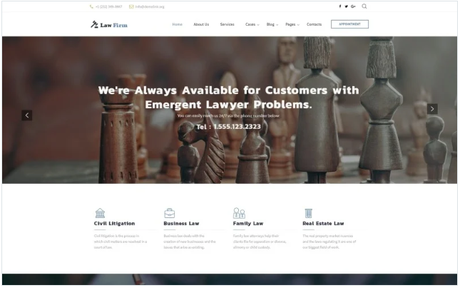 Law Firm Multipage Website Template