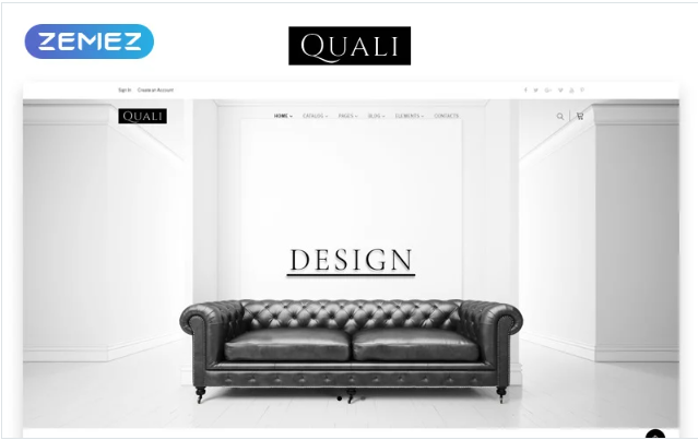 Quali - Furniture Multipage Responsive Website Template