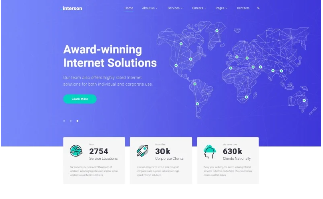 .interson - Internet Clean HTML Website Template