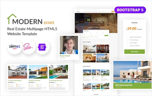 RealHouse - Real Estate Multipage HTML5 Website Template