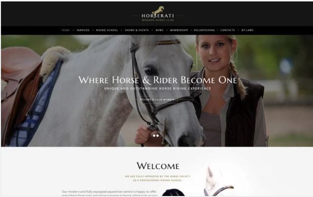 Horserati - Horse Club Multipage Website Template