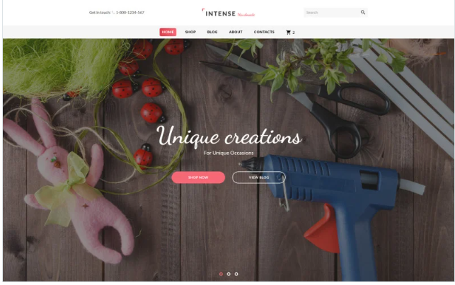 Intense Handmade Website Template