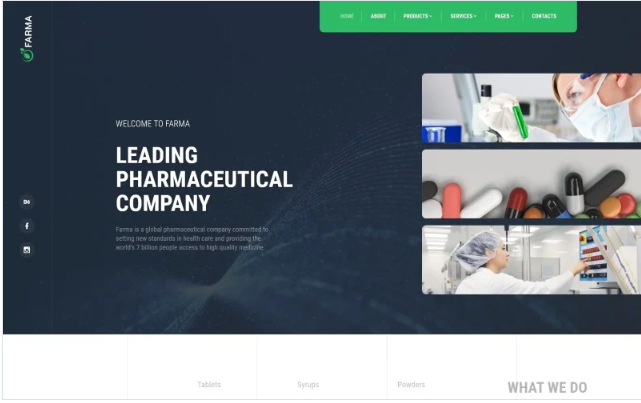 Farma - Pharmacy Multipage Clean Bootstrap HTML Website Template