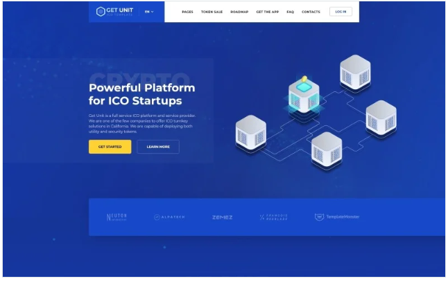 Get Unit - ICO Crypto Currency Multipage HTML Website Template