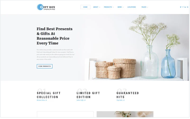 Gift Box - Gift Shop Multipage HTML5 Website Template