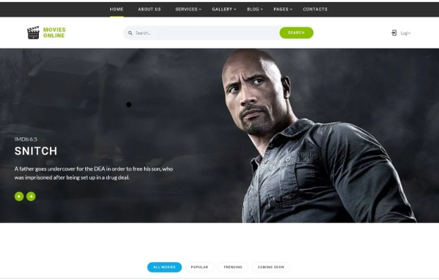 Movies Online - Multipage HTML Website Template