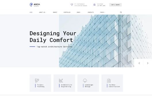 Arch - Architecture Multipage HTML Website Template