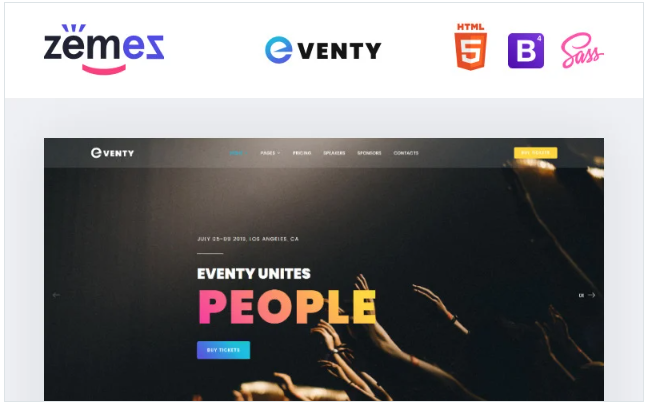 Eventy - Nice Public Event Multipurpose HTML Website Template