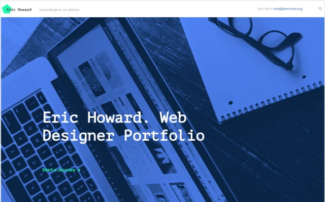 Eric Howard - Web Designer Portfolio Multipage Website Template
