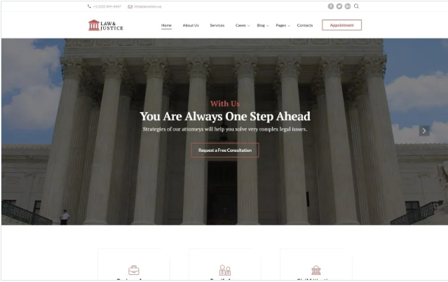 Law & Justice - Lawyer Multipage HTML5 Website Template