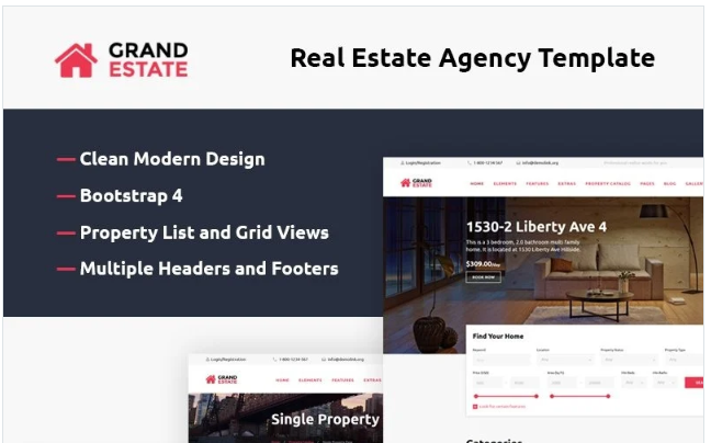 Grand Estate Website Template