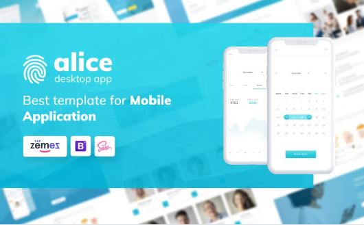 Alice - Application HTML5 Website Template