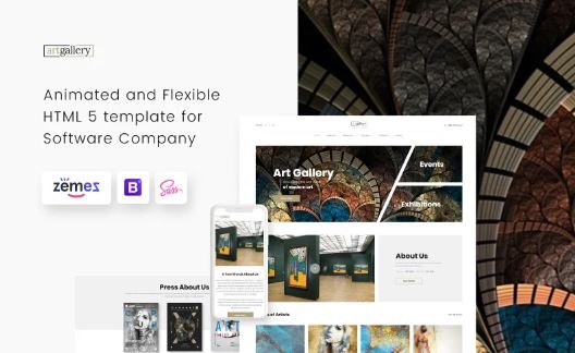 Art Gallery Multipage HTML5 Website Template