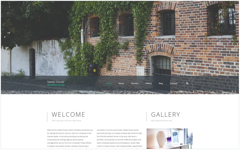Sweet House Website Template