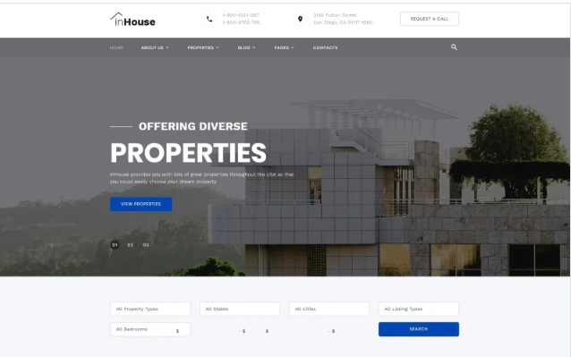 inHouse - Real Estate Multipage HTML Website Template