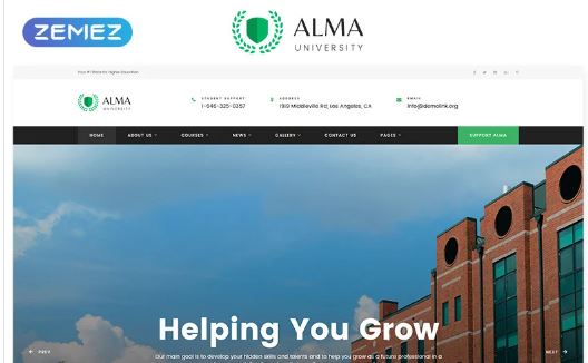 ALMA - University Multipage HTML Website Template