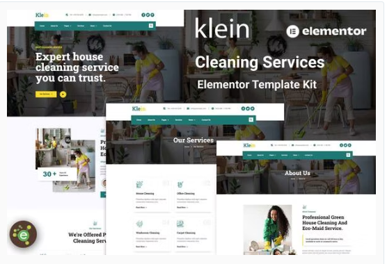 Klein - Cleaning Services Elementor Template Kit