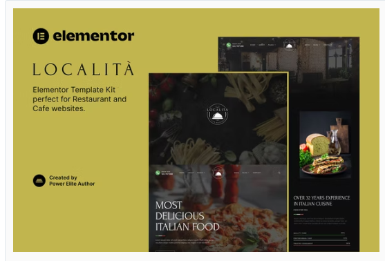 Product Image - Località – Italian Restaurant & Cafe Elementor Template Kit
