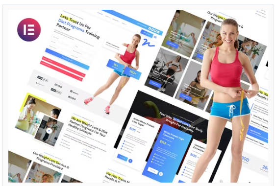 Nguru - Weight Loss & Fitness Trainer Elementor Template Kit