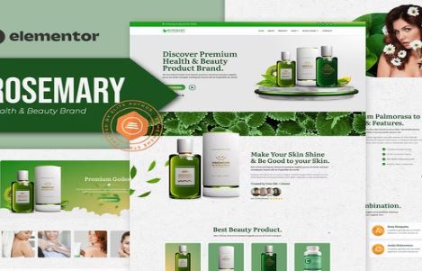 Product Image - Rosemary – Health & Beauty Brand Elementor Template Kit