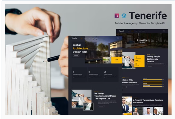 Tenerife - Architecture Agency Elementor Template Kit