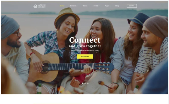 Modern Church - Multipage Religious Website Template