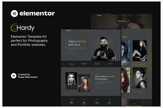 Hardy – Photography & Portfolio Elementor Template Kit
