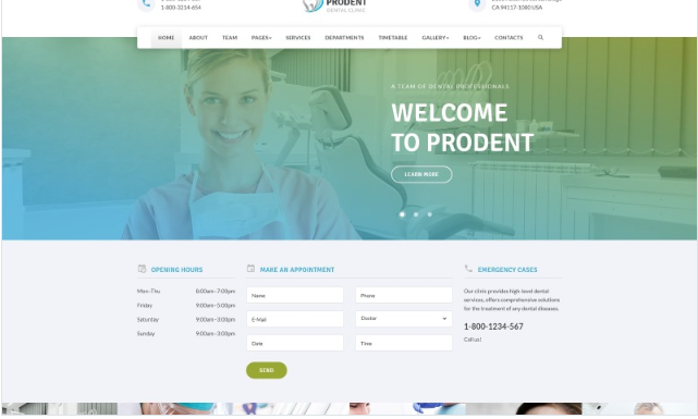 Prodent - Dentistry Multipage Clean Bootstrap HTML Website Template