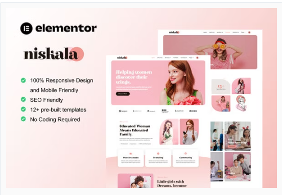 Product Image - Niskala – Feminine Business Elementor Template Kit