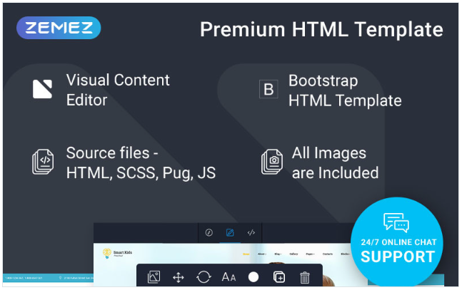Smart Kids - Kids Center Ready-to-Use Creative HTML Website Template