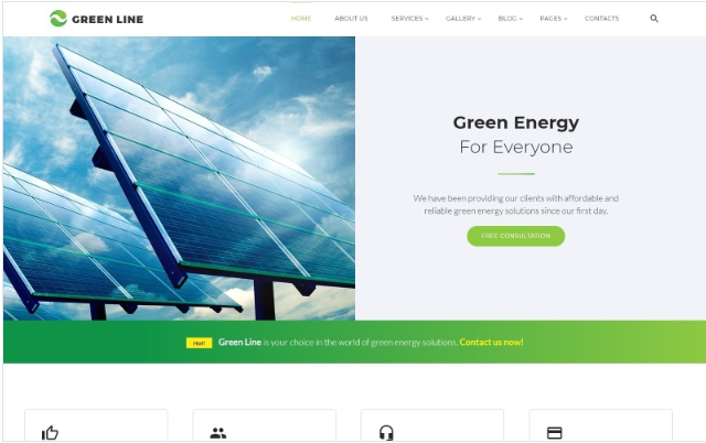 Green Line - Environmental Multipage Website Template