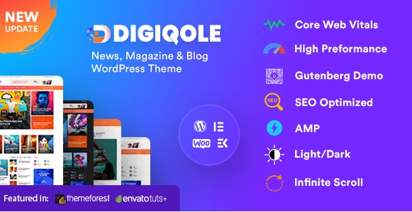 Digiqole - News Magazine WordPress Theme