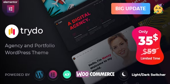 Product Image - Trydo – Creative Agency & Portfolio WordPress Theme 1.6.3