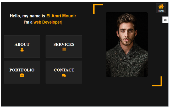 Amin Creative Personal Portfolio Website template