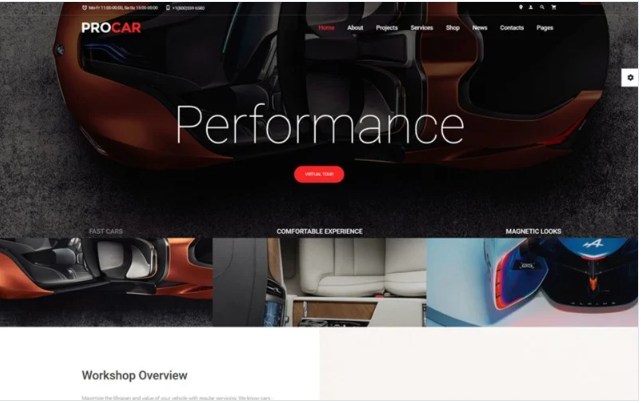 ProCar - Car Parts Multipage HTML Website Template