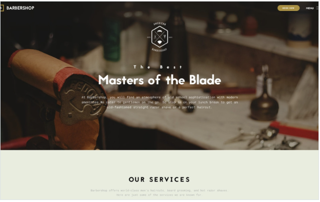 Barbershop - Hair Care & Hair Styling Website Template