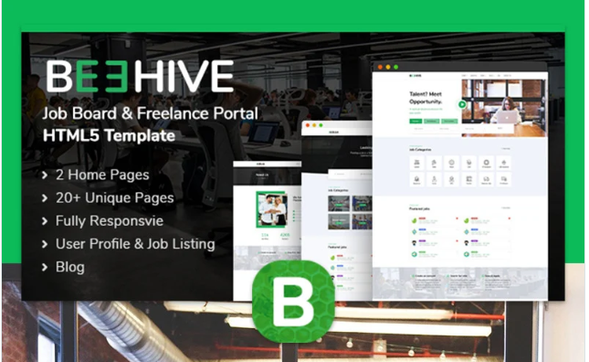Beehive | Job Listing HTML5 Website Template